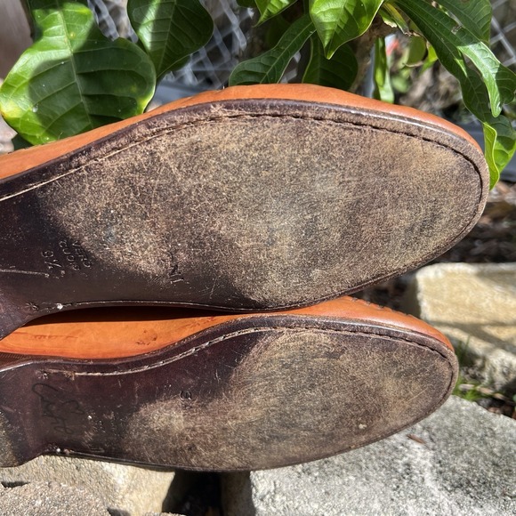 Santoni Men\'s Loafers Woven Brown Leather Made in Italy  Size 9.5 $895 Retail
